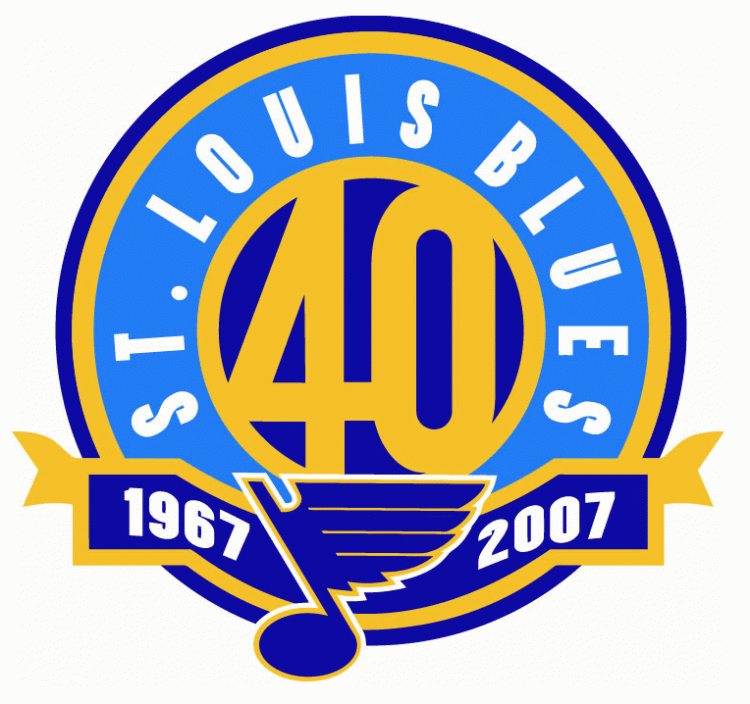 St. Louis Blues 2005 06 Anniversary Logo iron on paper